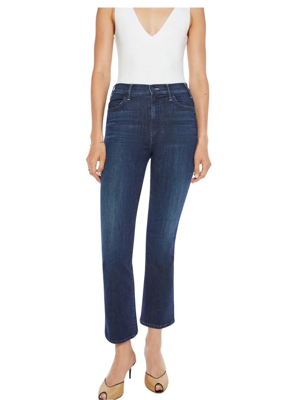 Mother The Hustler Ankle Jeans Corner Piece 27 $238